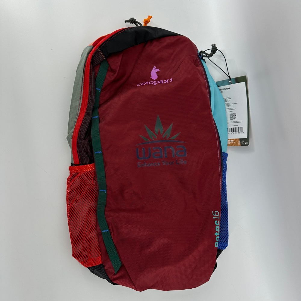 Cotopaxi Batac 16L Backpack Del Dia Wana Logo Multi Color Repurposed Daypack NEW